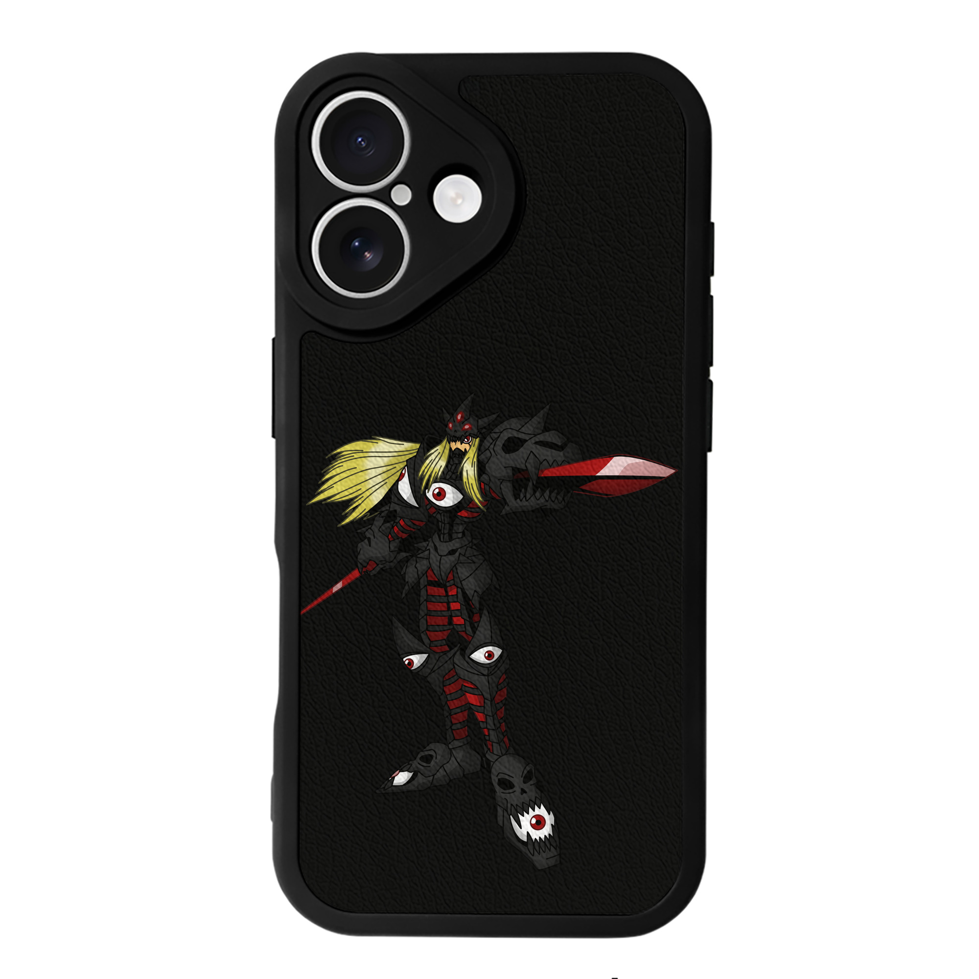 （画像用） Digimon デジタルモンスター/デジモン 【iPhone 16シリーズ対応】シリコンスマホケース（レザー調） 材質：シリコン